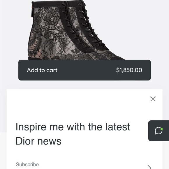 SOLD. Dior black lace boots. Never worn. Brand New. Purchased at Holt Renfrew. - Picture 4 of 8